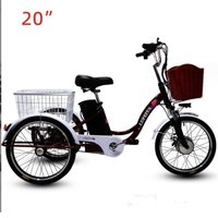 2026 Old Elderly Three Wheel Trike Heavy Load Adult 350W Cheap Cargo Bike Bicycle City 3 Wheel Electric Tricycles Motorcycle