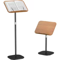 Wooden Book Stand Stable Base Rotated and Liftted Hands Free Holder Adjustable Height Cookbook Holder Sheet Music 독서대