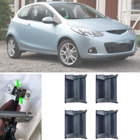 4X For 2 Door Car Door Check Strap Repair Kit Stopper Damping Clip For Mazda 2 DY DE DJ 2003 2004 2005 2006 2007 2008 2009 -2022