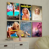 Singer Zara Larsson Midnight Sun Poster Suitable For Home Living Room Bedroom Office Bar Wall Decoration Sticker