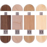 JASTER Wooden TYPE-C USB Flash Drive 128GB USB-C Memory Stick Bamboo Pen Drive 64GB Creative Gift Pendrive 32GB 16GB USB Stick