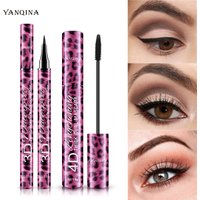 Long Lasting 4D Waterproof Mascara Liquid Eyeliner Pencil Set For Voluminous Curling Lashes And Natural Eyebrow Makeup