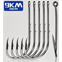 9KM 25Pcs Baitholder Fishing Hooks Sea Fishing Shank Beak Live Bait Holder Fishing Worm Hooks Accessories Tackle