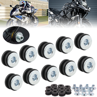 6MM Motorcycle Side Cover Rubber Grommets Gasket Kits Bolt Assortment Set Motorcycle Parts For Honda Yamaha Motorcycle Grommets