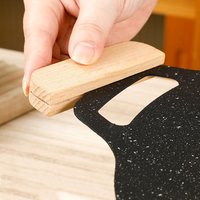 /KQM/2pcs Solid Wood Pan Insulated Handles Anti Scald Portable BBQ Plate Handle For Cookware Sauce Pan Sauteing Grilling Pan