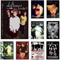 Retro Band Deftones Poster Classic Music Album Around the Fur/Diamond Eyes Canvas Painting Wall Pictures Home Decor Fans Gift