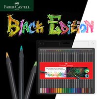 Faber Castell 24/48/72 Colors Black Edition Triangular Ebony Oil Pencils, For Painting & Drawing Kits, Premium Art Supplies
