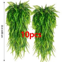 10pc 85cm/33.4in Artificial Hanging Plant Fake Rattan Ivy Vine Hanging Persian Grass for Garden Home Wedding Party Outdoor Decor