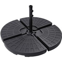 Set of 4 Cantilever Banana Parasol Umbrella Base Stand Weights Can be Filled with Water or Sand