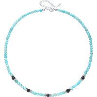 Ethnic Style Turquoise Necklace Men Texture Black Beads Beaded Necklace Irregular Adjustable Western Country Necklace Men