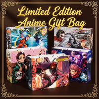 Anime game merchandise Handheld Lucky Gift Bag Dragon Ball ONE PIECE Collection Toy Include Postcard Poster Bookmark badge gifts