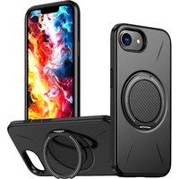 360° Rotating Magnetic Stand Holder Phone Case For iPhone 17E 16E For Magsafe Deluxe Shockproof Bracket Covers Armor Funda