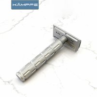 Kampfe CNC processing stainless steel safety polished shaver Men's razor gifts women hair Manual double-edgedremoval