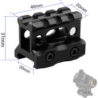 Toy Gun Accessory,Red Dot Scope Riser Rail Mount 1 Inch Height Light Weight Bracket For Hunting Flashlight Optics