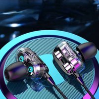 3.5mm Wired Earphone In Ear Headset HIFI Bass Earbuds Sports Headset 3D Stereo Music Gaming Headphone With HD Mic For Laptops PC