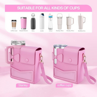 New Universal Crossbody Bag Purse for Stanley Cup 40 oz Outdoor Portable Water Bottle Holder With Adjustable Shoulder Strap