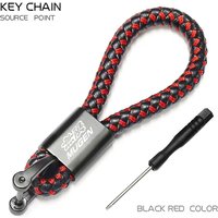 For Honda Civic Fk7 Fit Fk2 Mugen Fk8 Type R Accord Crv Car Accessories Custom LOGO Braided Rope Keyring Metal Keychain