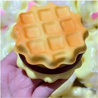 Squishy Simulated Layered Sandwich Cake Slow Rising Sensory Fidget Squeeze Toy Soft Stress Relief Anxiety Gifts for Adults