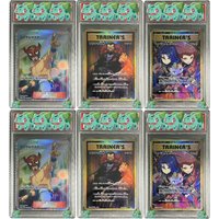 2017 DIY Proxy PTCG Graded Collection Card JPN. Xy Promo Fa/team Rocket Special Case Gem Mt10 Promo Cards Holographic Label Gift
