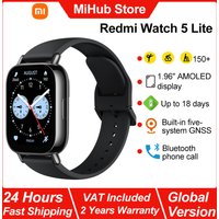 Xiaomi Redmi Watch 5 Lite Smartwatch, 1,96 Zoll AMOLED-Display, Bluetooth-Telefonanrufe, ganztägige Überwachung von Blutsauerstoff und Herzfrequenz