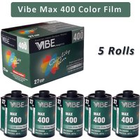 1-10Rolls VIBE Max 400 Color Film ISO 400 135 Negative Film 27EXP/Roll for VIBE 501F Camera/Kadok 35mm Film Camera