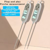 High-Precision Digital Food Thermometer – For Baking, Cooking, and Baby Food, Measures Water, Oil, Milk, and Core Temperatures