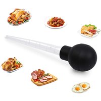 Turkey Oil Dropper Cooking Turkey Chicken Oil Dropper BBQ Food Flavour Baster Syringe Tube Pump Pipe Kitchen Tools