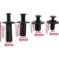 20Pcs For 6mm 8mm Hole Auto Bumper Fasteners Clips Plastic Screw Retainer Clip Car Trunk Fender Clip LJ01