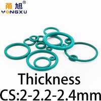O-ring thickness 2/2.2/2.4mm CS fluororubber FKM sealing temperature resistant gasket rubber ring complete in specifications.-.