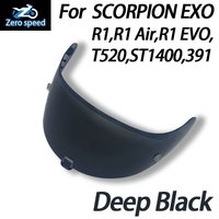 Deep Black Helmet Visor Lens For KDF-16-1 Scorpion Exo 1400 Carbon, R1 Air EXO 520 Anti-UV Anti-Scratch Dustproof Wind Shield