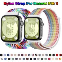 Nylon Loop Watchband For Huawei Watch Fit4 Pro Strap Replacement Wristband For Huawei Fit 3 Bracelet Correa Smart Accessories
