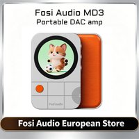 Fosi Audio MD3 Mini DAC Amp Portable HiFi Headphone Amplifier Magnetic Backplate Decoder for Phone, ES9093Q2M Chip, 3.5mm and 4.4mm DAC