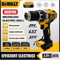 Dewalt DCD796 Akku-Schlagbohrschrauber Bürstenloser Bohrer Multifunktionales Wiederaufladbares Tragbares 18V Akku-Elektrowerkzeug