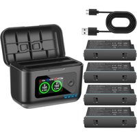 For Insta360 X5 Battery 2850mAh And LCD 2-Slot Fast Charge Box for Insta360 ONE X5 Battery Power Accessories tester