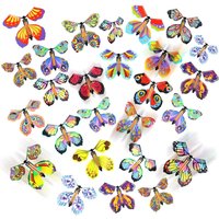 Flying Butterfly, Magic Wind Up Butterfly Toy Gift for Kids Surprise Explosion Box Wedding Birthday Party Book Greeting Card