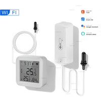 Tuya Smart Wifi Temperature And Humidity Sensor With External Probe Hygrometer For Fridge Water Pool Thermostat Home Automation