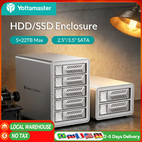 【BR/US/DE Warehouse!】Yottamaster 150W Power 2/4/5Bay RAID USB3.0 2.5/3.5" 5Gbps SATA SSD HDD Docking Station With Cooling Fan
