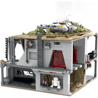 1294PCS MOC Star Battle Moff Gideon's Imperial Base On Mandalore Modular Model Building Blocks Stacking Bricks Creative