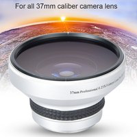 0.25X Super Fisheye Lens Strong Applicability Supplementary Lens for 37mm Caliber Camera Lenses Super Fisheye Additional Lens