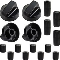 4Pcs Wear-resistant Plastic Stove Knob Set, Kitchen Cooktop Control Switch Replacement Parts, Practical Universal Knobs