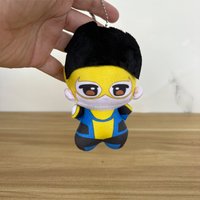 Cool 10cm Cute Anime Invincible Character Hero Mark Grayson Plush Toys Bag Keychain Stuffed Plushie Doll Hanging Pendant Decor