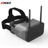 EMAX Transporter 2 Goggles 4.3 Inch 5.8Ghz 40CH Focal Adjustable Demountable FPV Monitor Built-in Battery DVR for RC Drone