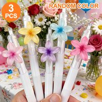 3 Egg-Shaped Gel Pens, Click-Type Gel Pens—0.5Mm Black Ink, Smooth Writing and Quick Drying, Cute Back-To-School Stationery, Suitable for Study, Office Work, Back-To-School Season, and Classroom