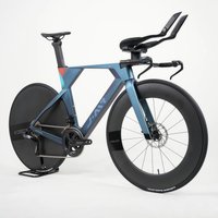 TT-VEGA Closed Carbon Wheel Carbon Frame Aero Streamlined Integrated 700C Disc Brake Time Trial Road Bike