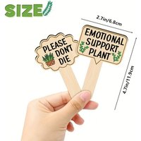 15pcs, Funny Wooden Plant Markers For Succulent Flowers Greenery Plants Tags 15-Pack Waterproof Wood Plant Labels Outdoor Indoor