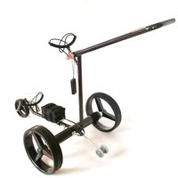 The Black Golf Trolley Electric Remote Advanced Material Construction Modern Design for Style and Performance