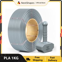 NextShapes Standard PLA 3D Printer Filament Plastic 1kg 1.75mm Tangle-Free 3D Printing Wire Materials Vacuum Packag