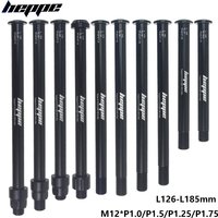 HEPPE MTB Road Bike Thru Axle Rear Hub Thru Axle Front Fork Shaft Skewers 12x100 12x110 12x142 12x148 M12xP1.0/P1.5/P1.75