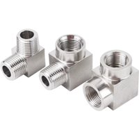 High Presssue 1/8" 1/4" 3/8" 1/2" 3/4" 1 BSP NPT Female Male Elbow 90 Deg Connector Coupler 304 Stainless Pipe Fitting Water Gas