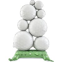 1pc Self-Standing Golf Ball Foil Balloon — Decorations for Birthday Parties,Sports Competitions,Gatherings,Sports-Themed Parties